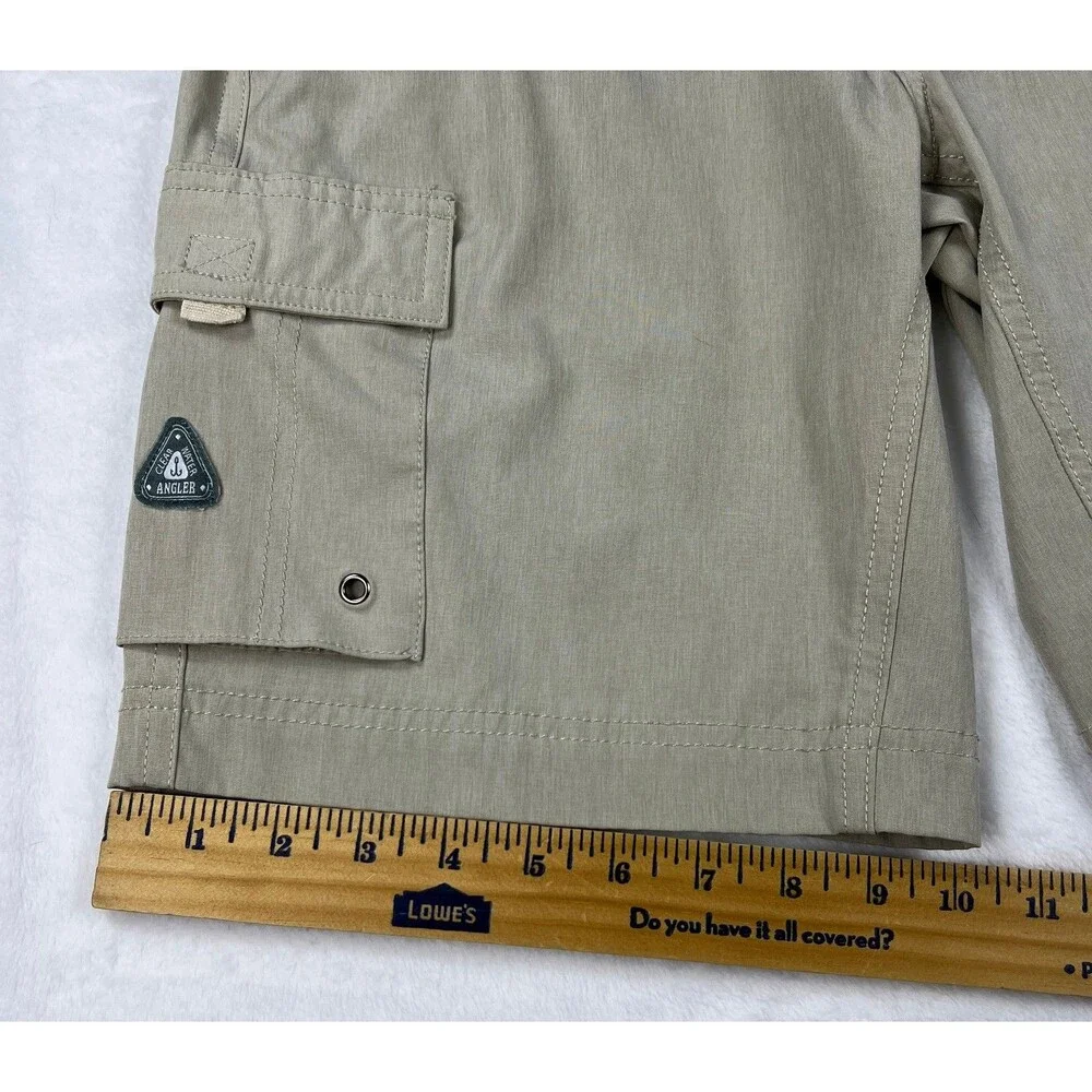 Clearwater Outfitters Men's Angler Hybrid Board Cargo Shorts Khaki Tan Size M